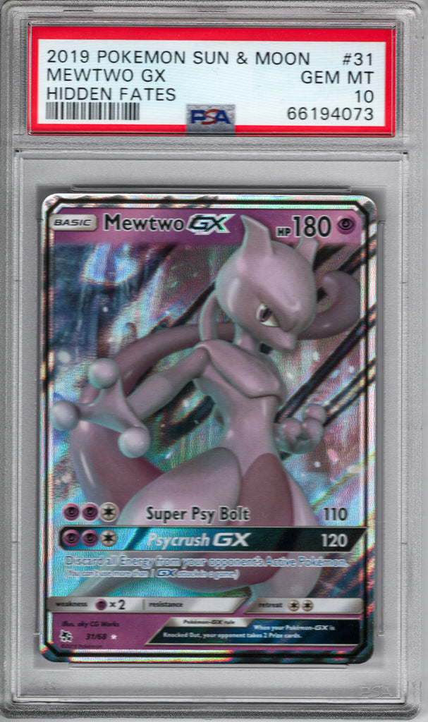 Mewtwo gx 2019 31 psa 10 - Englisch