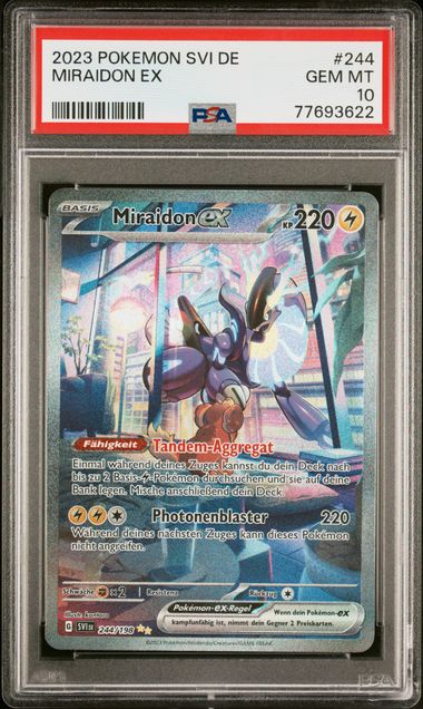 Miraidon EX 2023 244 PSA 10 - Deutsch