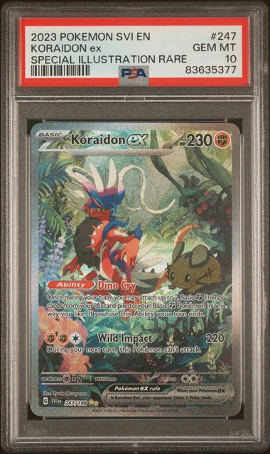 Koraidon EX 2023 247 PSA 10 - Deutsch