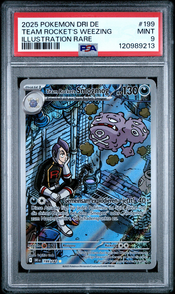 Team Rocket's Weezing 2025 199 German PSA 9
