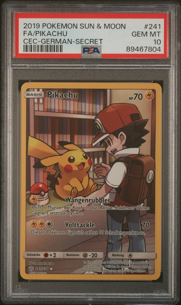 Pikachu 2019 241 German PSA 10